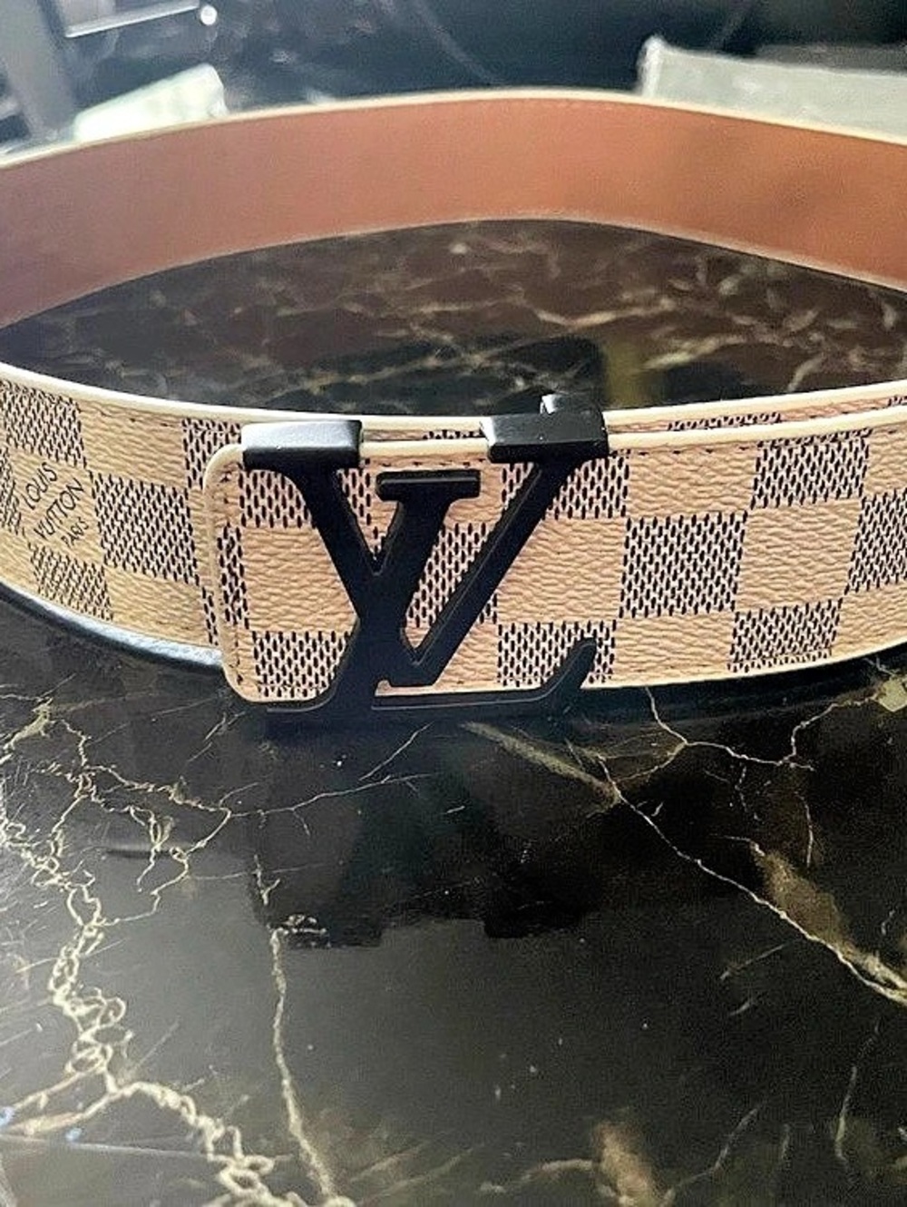 Louis Vuitton LV Initiales 40mm Reversible Belt Beige & Black